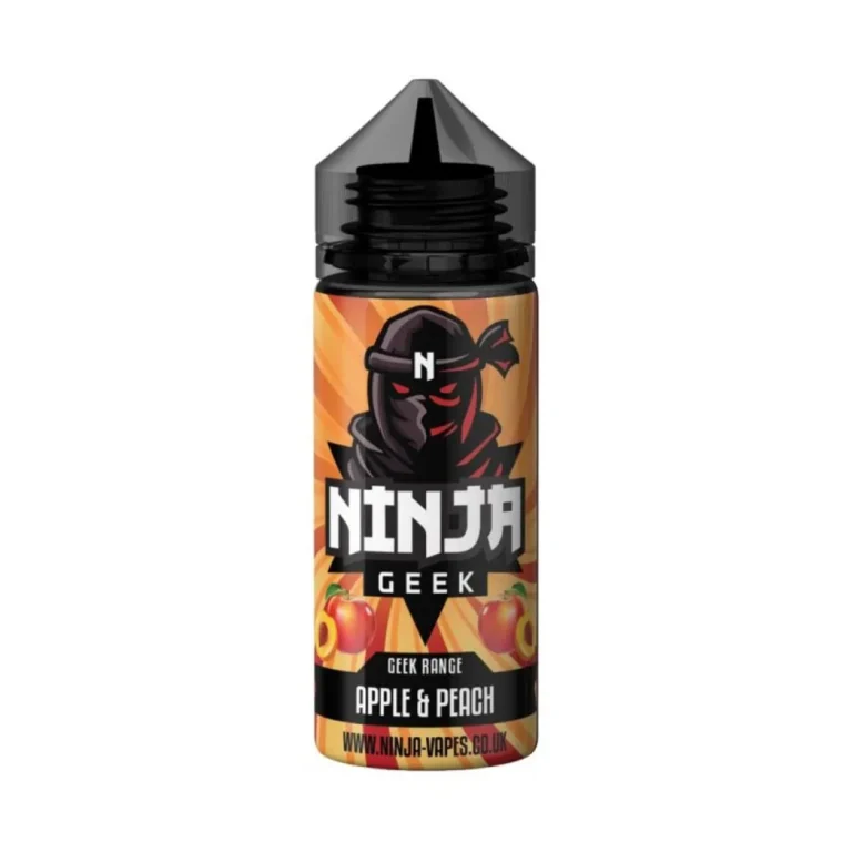 Apple & Peach by Ninja Vaoes Geek Range 100ml Shortfill (EXPIRED) | 3 for £3