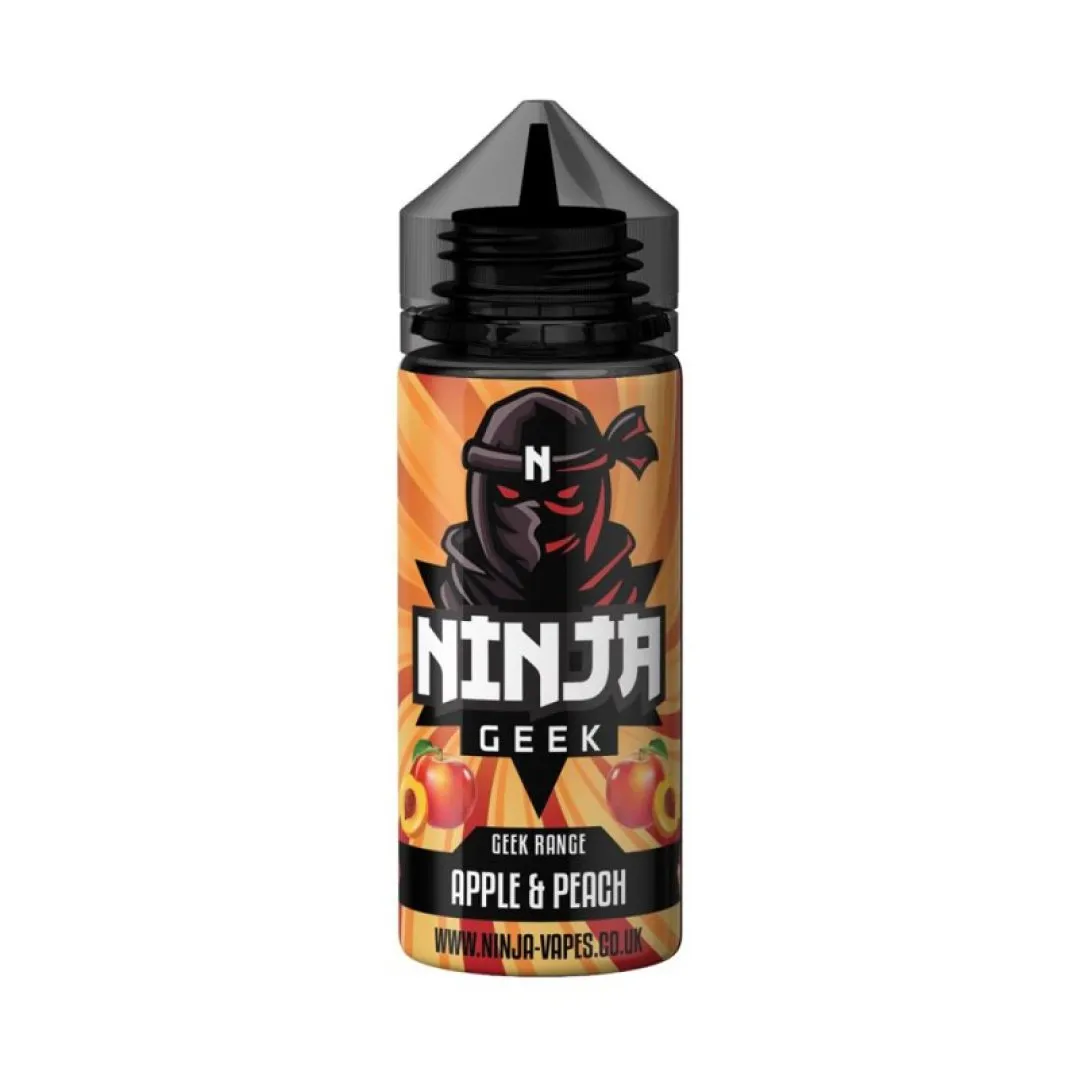 Apple & Peach by Ninja Vaoes Geek Range 100ml Shortfill (EXPIRED) | 3 for £3