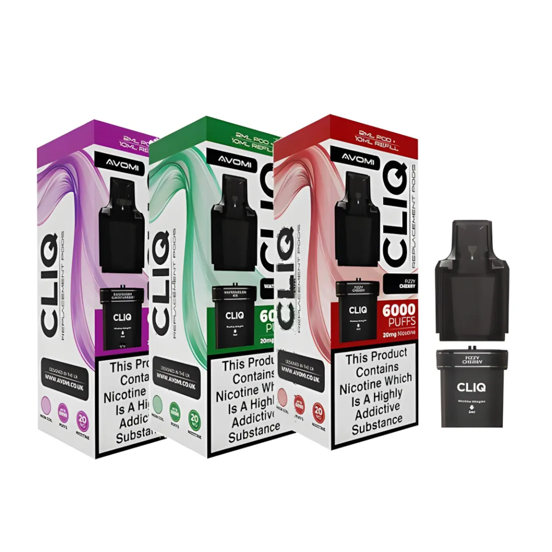 Avomi CLIQ 6K Puffs Prefilled Pods | Only £5.99 | Any 3 for £15