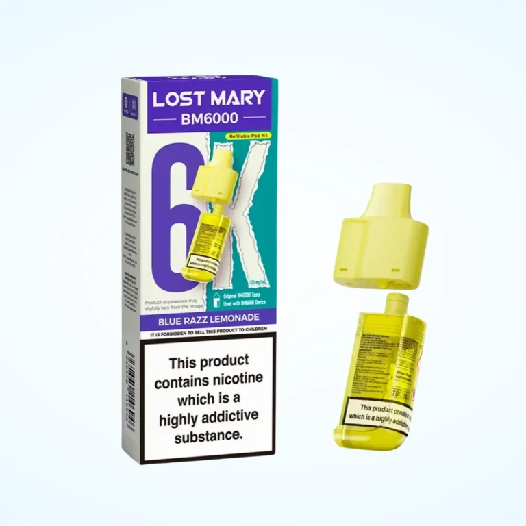 Blue Razz Lemonade Lost Mary BM6000 Refill Pack Pod