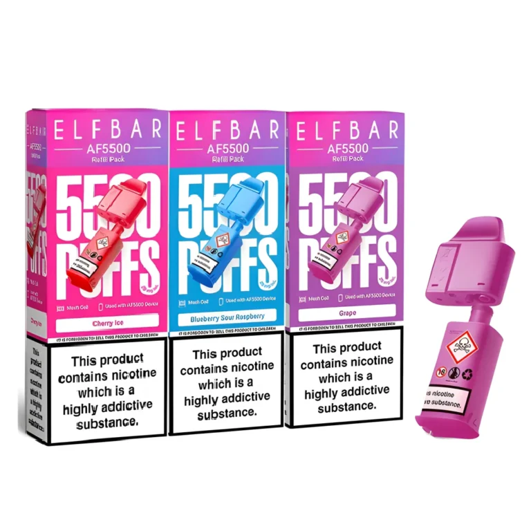 Elf Bar AF5500 Puffs Prefilled Refill Pods | Only £4.99 | Any 3 for £13