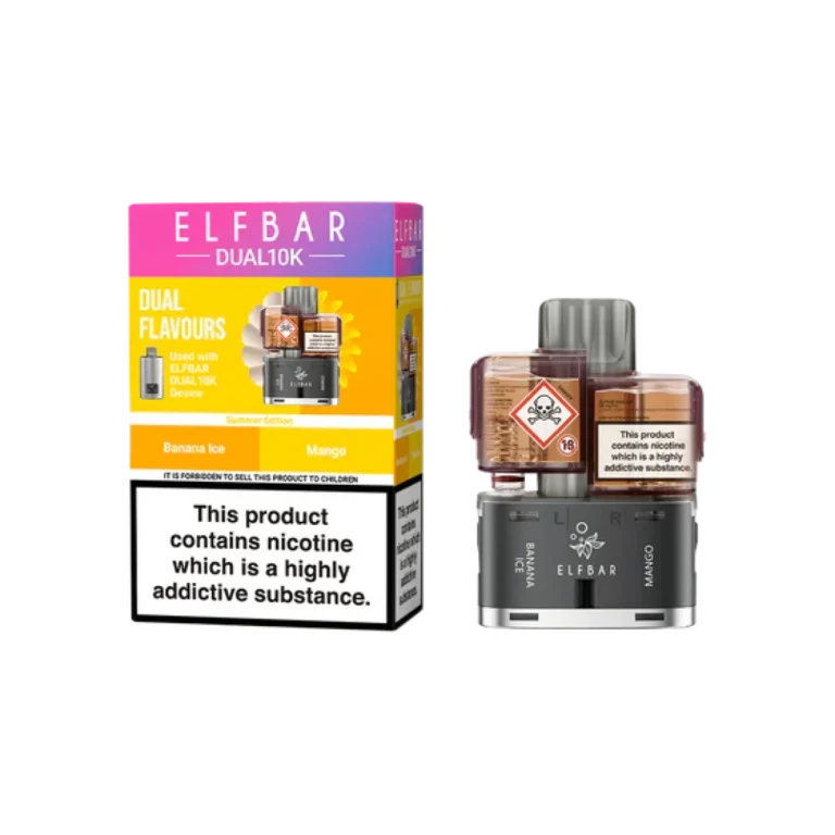 Elf Bar Dual 10K Prefilled Refill Pods | Only £5.99 | Any 3 for £15