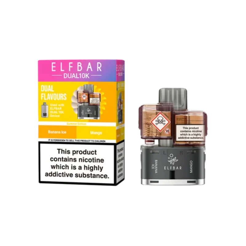Elf Bar Dual 10K Prefilled Refill Pods | Only £5.99 | Any 3 for £15