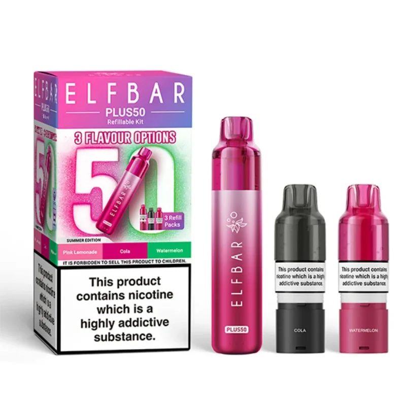 Elf Bar Plus 50K Puffs Refillable Kit | Only £12.99 | Any 3 for £35