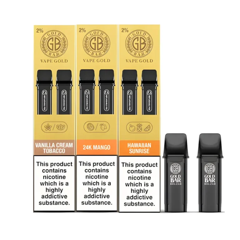 Gold Bar Reload Prefilled Pods | Only £2.99 | Any 3 for £8