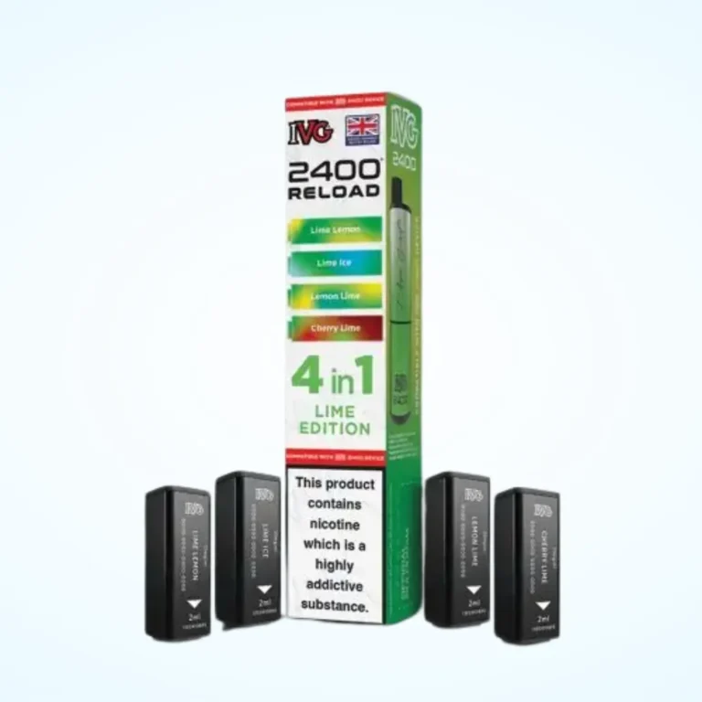 IVG 2400 Puffs Rechargeable – Lime Edition