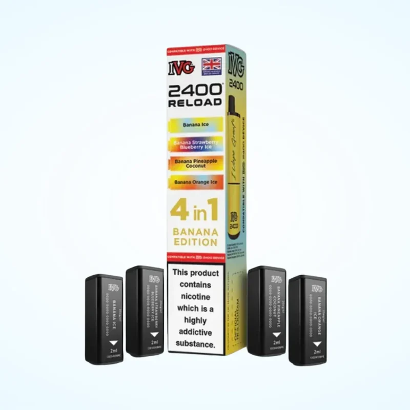 IVG 2400 Reload 4 in 1 Pre-filled Pod – Banana Edition