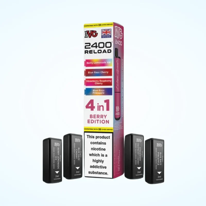 IVG 2400 Reload 4 in 1 Pre-filled Pod – Berry Edition