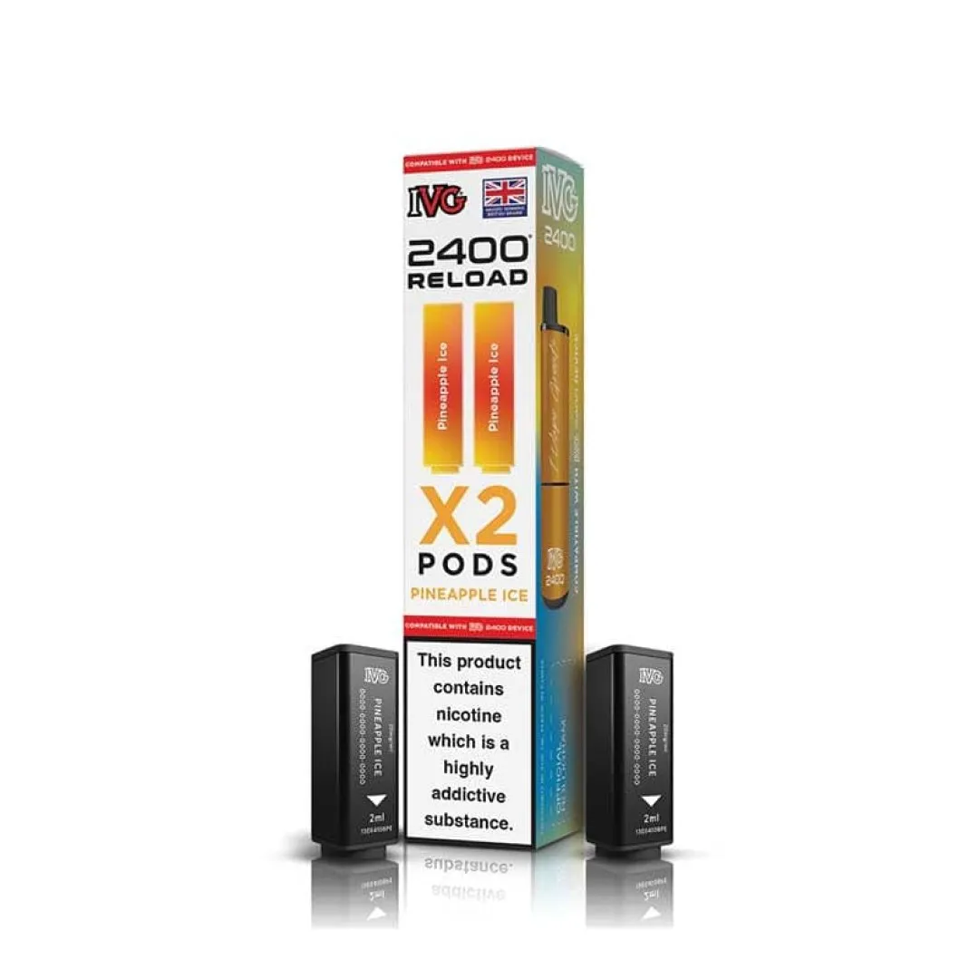 IVG 2400 Reload Prefilled Refill Pods (2 PACK) | Only £4.99 | Any 3 for £14