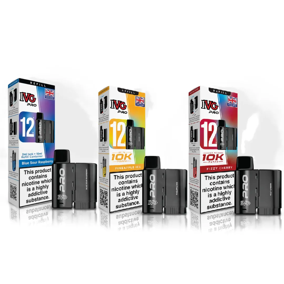 IVG Pro 12 Prefilled Pods 0MG | Only £6.99 | Buy 3 for £18