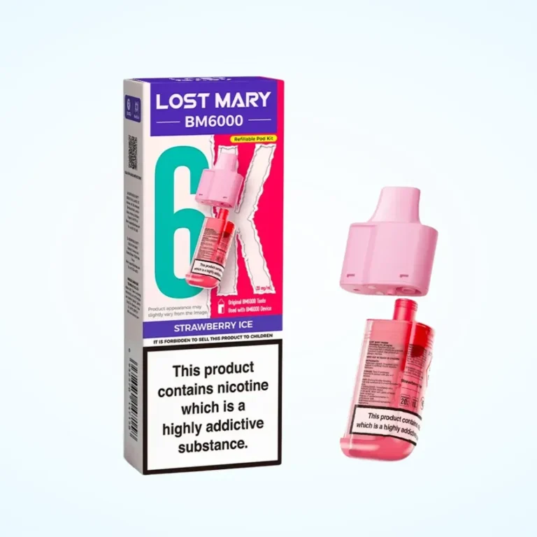 Lost Mary BM6000 Refill Pack Pod by Strawberry Ice