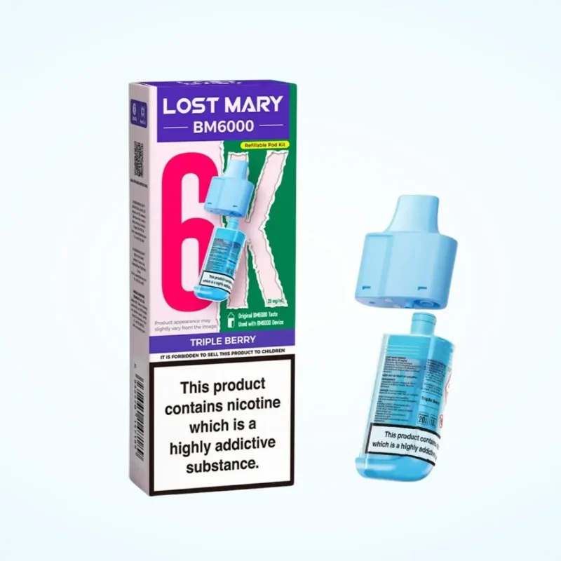 Lost Mary BM6000 Refill Pack Pod by Triple Berry