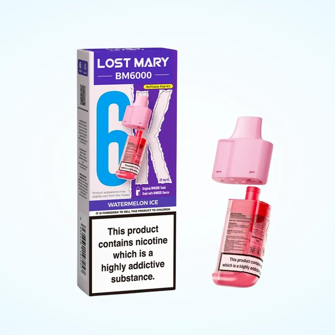 Lost Mary BM6000 Refill Pack Pod by Watermelon Ice