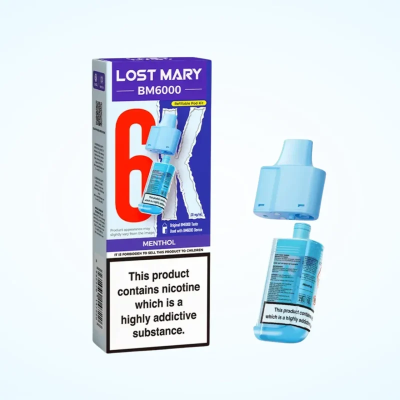 Menthol Lost Mary BM6000 Refill Pack Pod