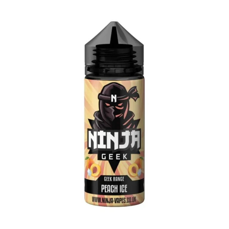 Peach Ice by Ninja Vapes Geek Range E-liquid 100ml (EXPIRED) | 3 for £3