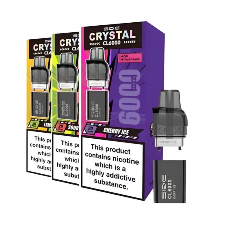 SKE Crystal CL6000 Prefilled Pods | Only £5.99 | Any 3 for £15