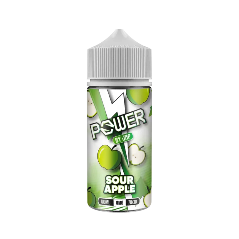 Sour Apple 100ml Shortfill E-liquid Power by JNP