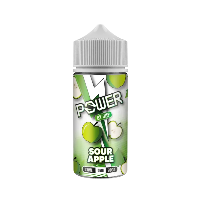 Sour Apple 100ml Shortfill E-liquid Power by JNP