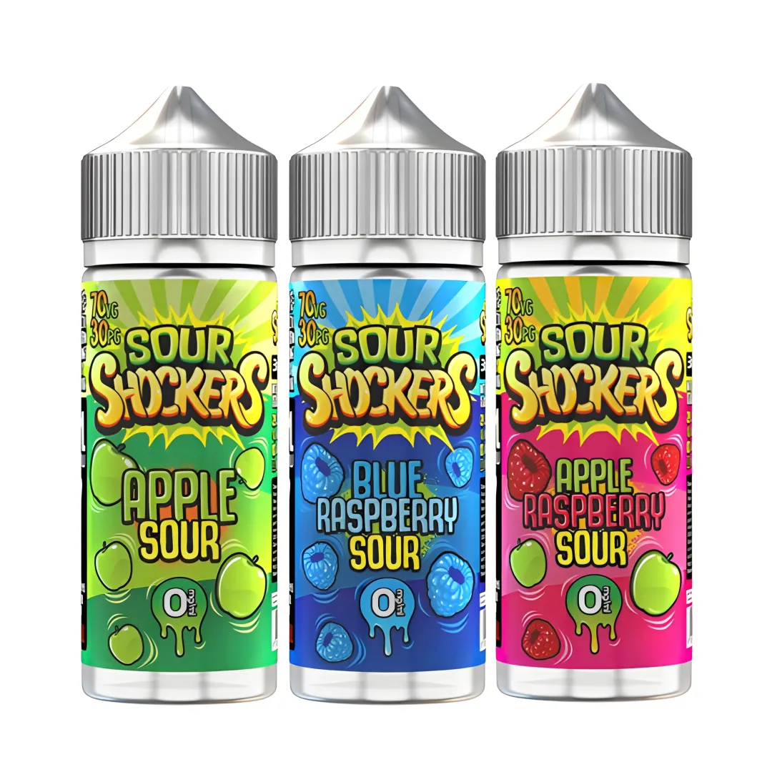 Sour Shockers 120ml Shortfill E-Liquids | Only £7.99 (EXPIRED)